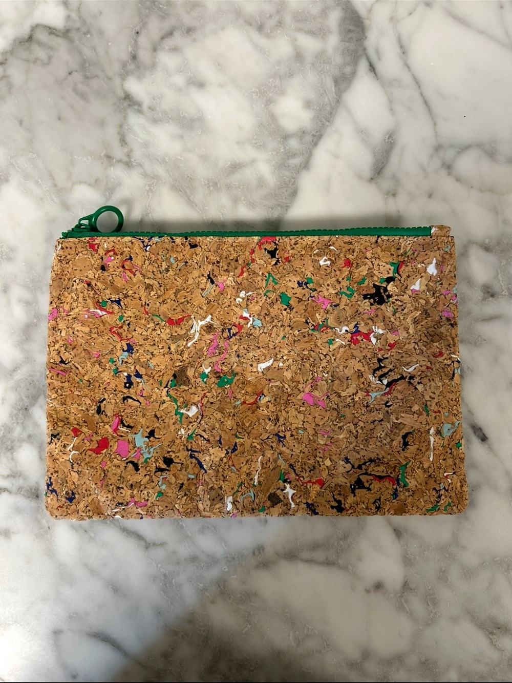 Barneys New York Cork Paint Splash Makeup Bag
